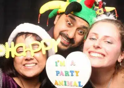Funbooth photo booth hire guests can be party animals
