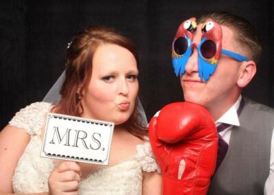 Mrs in charge in the photo booth by funbooth